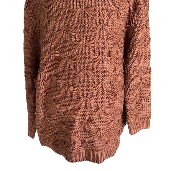 Somedays Lovin x Revolve Back at the Ranch Oversized Chunky Sweater in Ochre - L - Picture 8 of 13